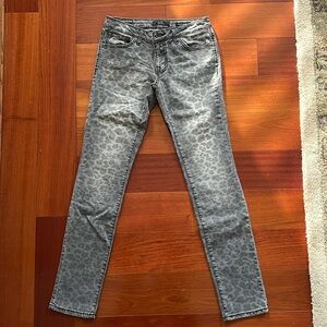 Jessica Simpson skinny leopard print jeans